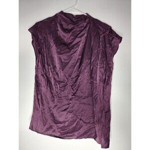 banana republic Blouse XS Burgundy  100% RAYON/VISCOSE